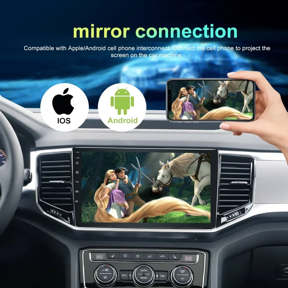 For  RAV4 2013 2014 2015 2016 2017 Android 13 CarPlay Bluetooth 4+64GB  Car Stereo Radio GPS Navigation Player