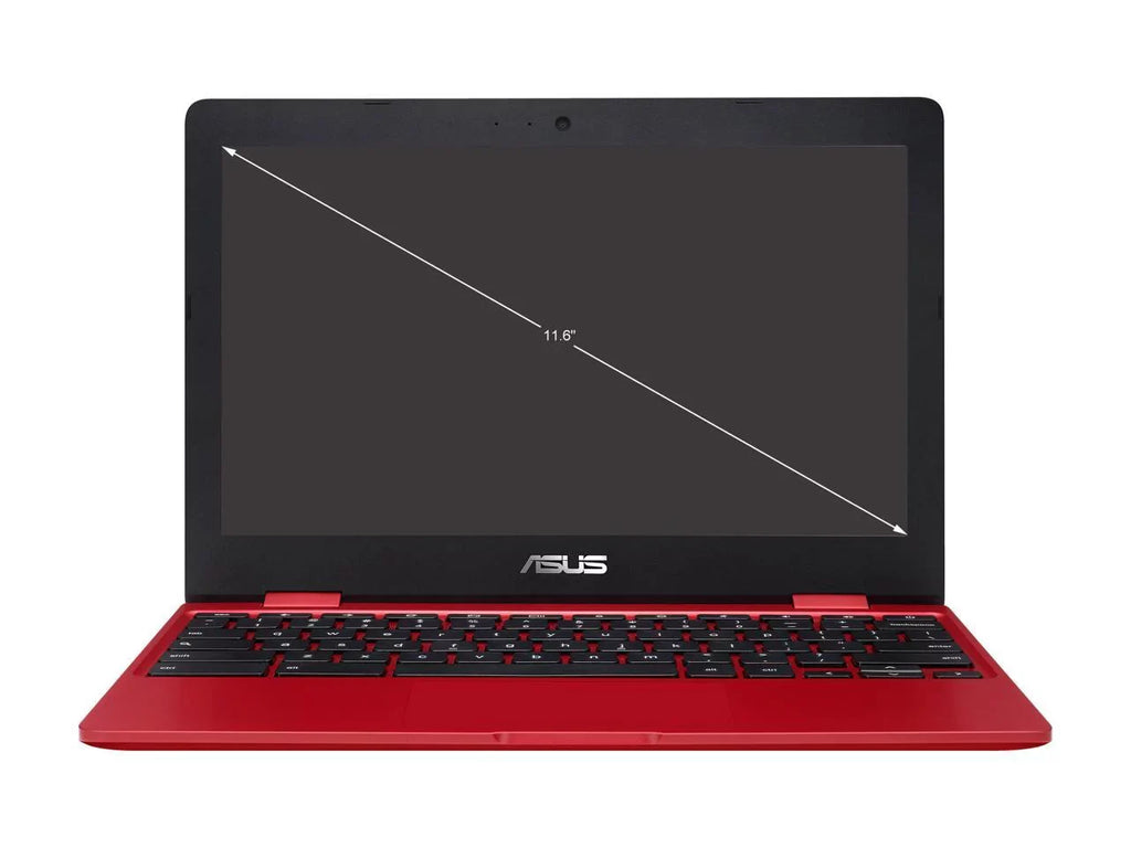 Chromebook Laptop in Red, 12,  Celeron, 32GB Flash Storage, 4GB RAM, C223NA-DH02-RD