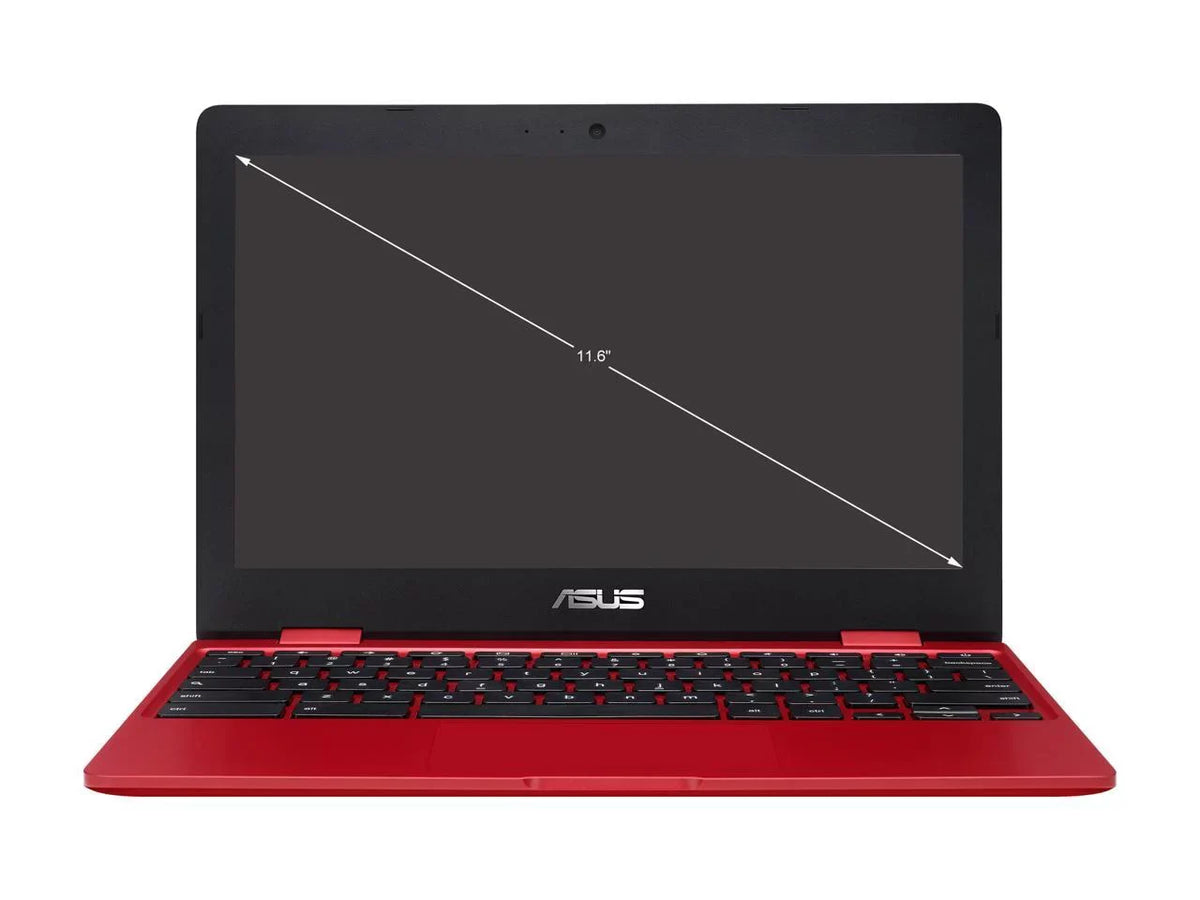 Chromebook Laptop in Red, 12,  Celeron, 32GB Flash Storage, 4GB RAM, C223NA-DH02-RD