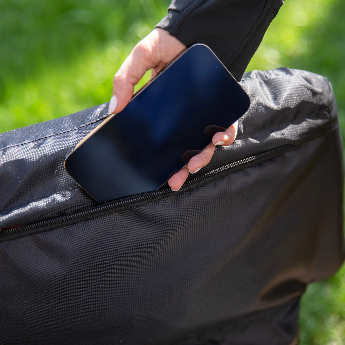 Flash Furniture Malta Fabric Extra Wide Stadium Chair, Black