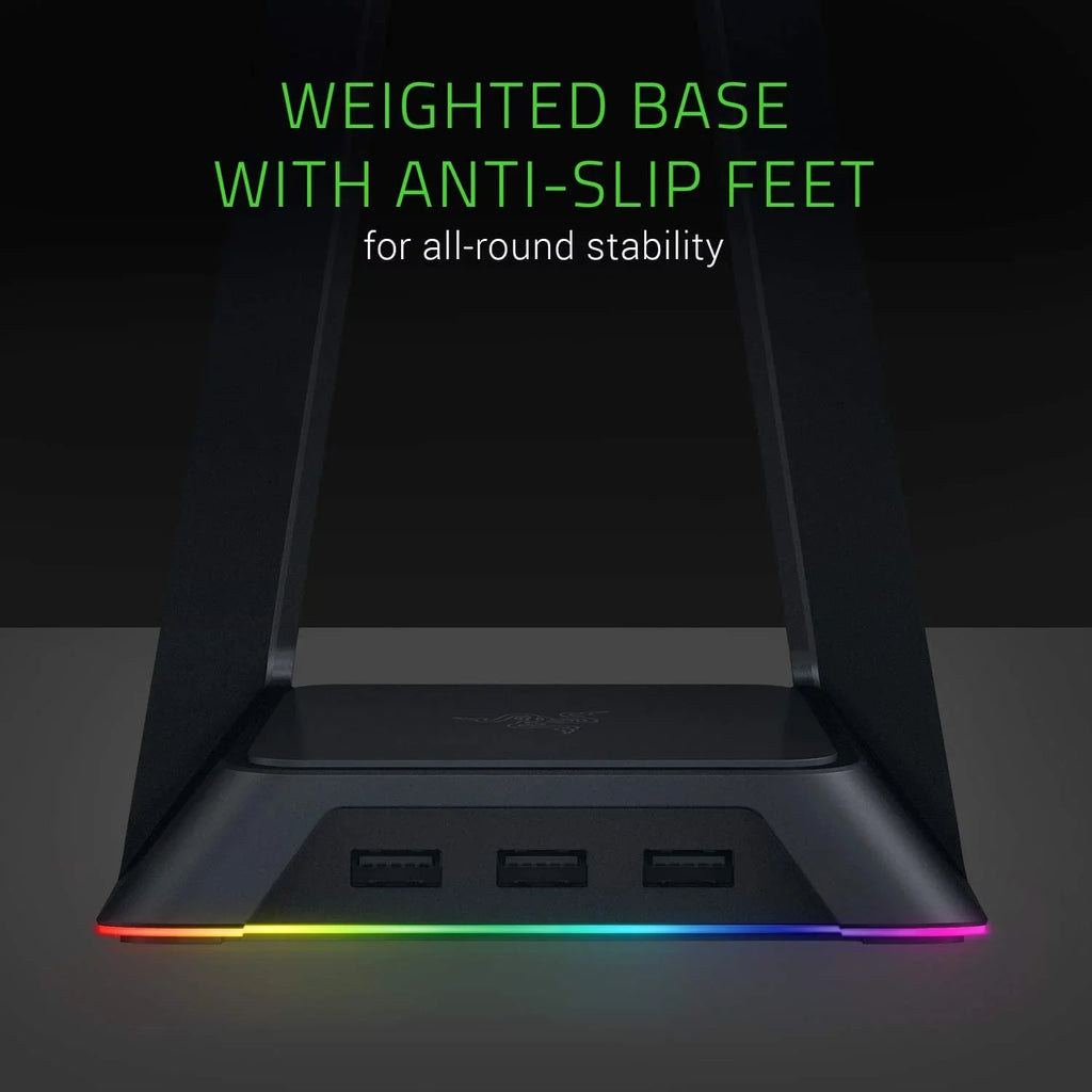 Base Station Chroma - Chroma Enabled Gaming Headset Stand with USB Hub