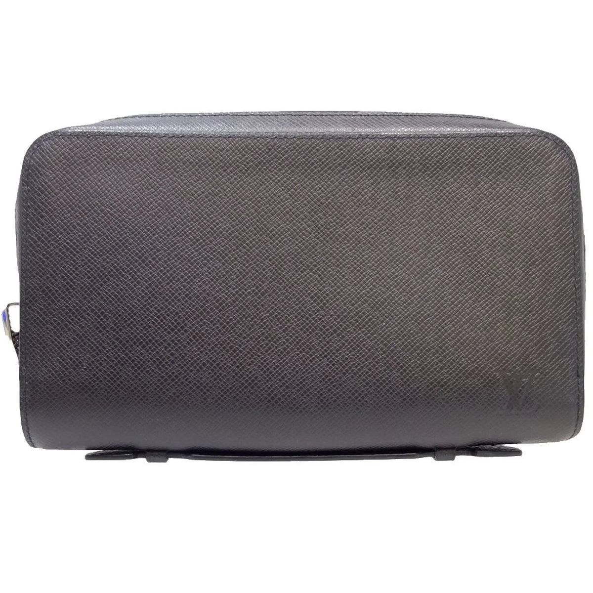 Pre-Owned Louis Vuitton Taiga LOUIS VUITTON Zippy XL M42097 Long Wallet Ardoise 083562 (Good)