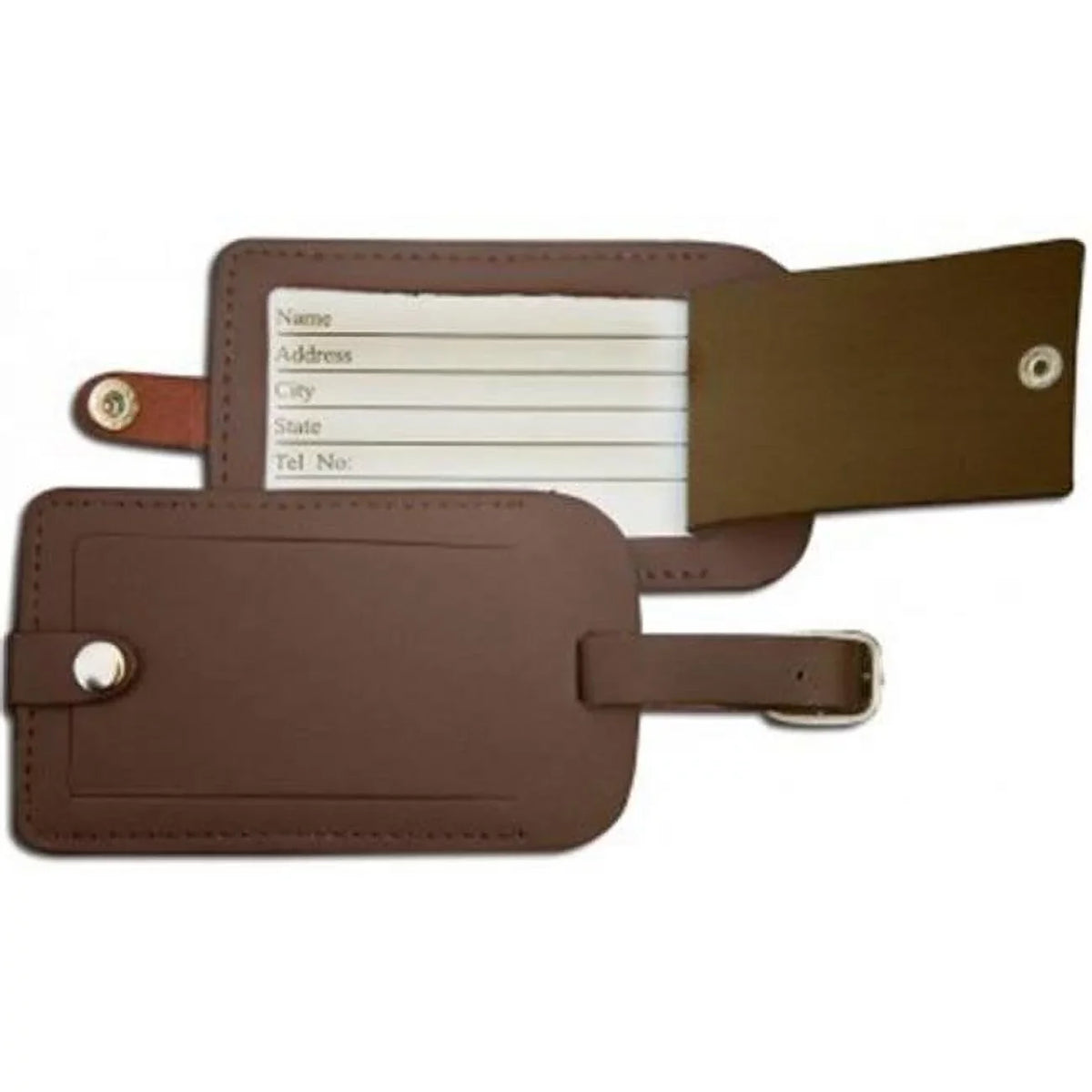 Dacasso  Chocolate Brown Leather Luggage