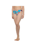 LA BLANCA Women's Blue Floral Stretch Moderate Coverage Shirred Hipster Swimsuit Bottom 2