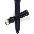 Seiko Watchband 20mm Black Genuine Padded Java Lizard MS9436 fits SDW664 part#54275