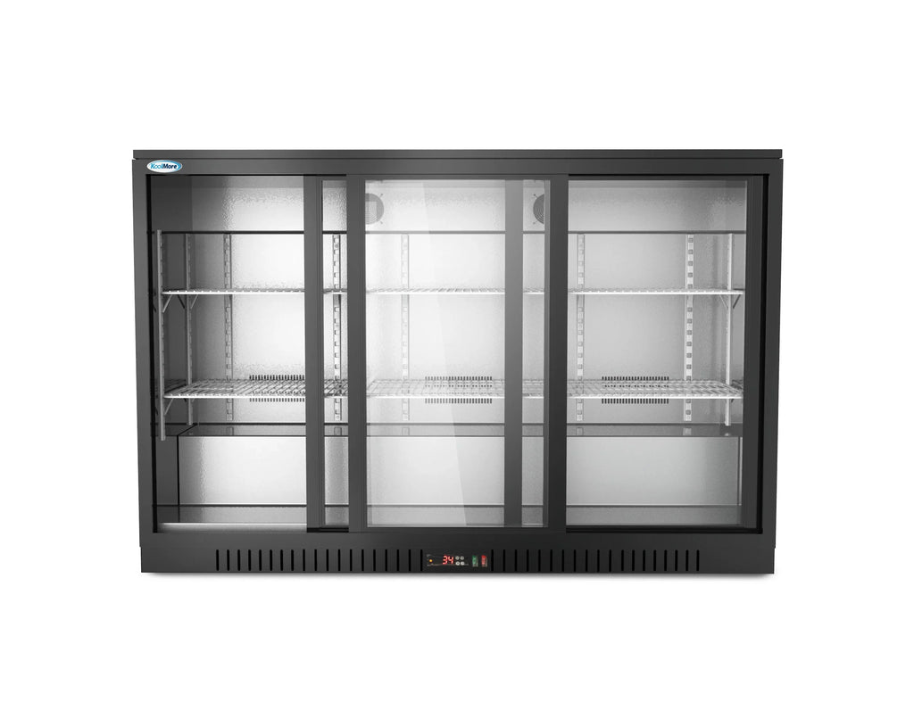 Ft.. Three-Door Back Bar Refrigerator – 11.3 Cu. KoolMore 35 in